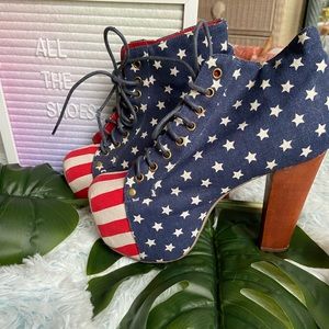 Jeffrey Campbell Havana Nights Stars & Stripes platform heels!!